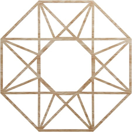 Ekena Millwork Guardian Wood Fretwork Pierced Ceiling Medallion, Red Oak, 30"OD x 11 5/8"ID x 3/8"T CMWP30X30X0375GDRO